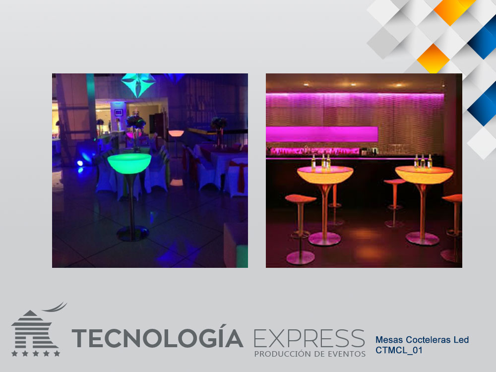 Mesa  Cocteleras LED