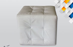 Puff Cuadrado Blanco