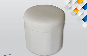 Puff Circular Blanco 