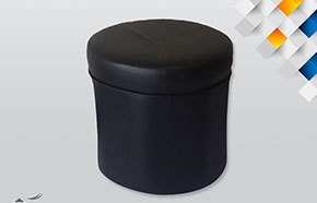 Puff Circular Negro