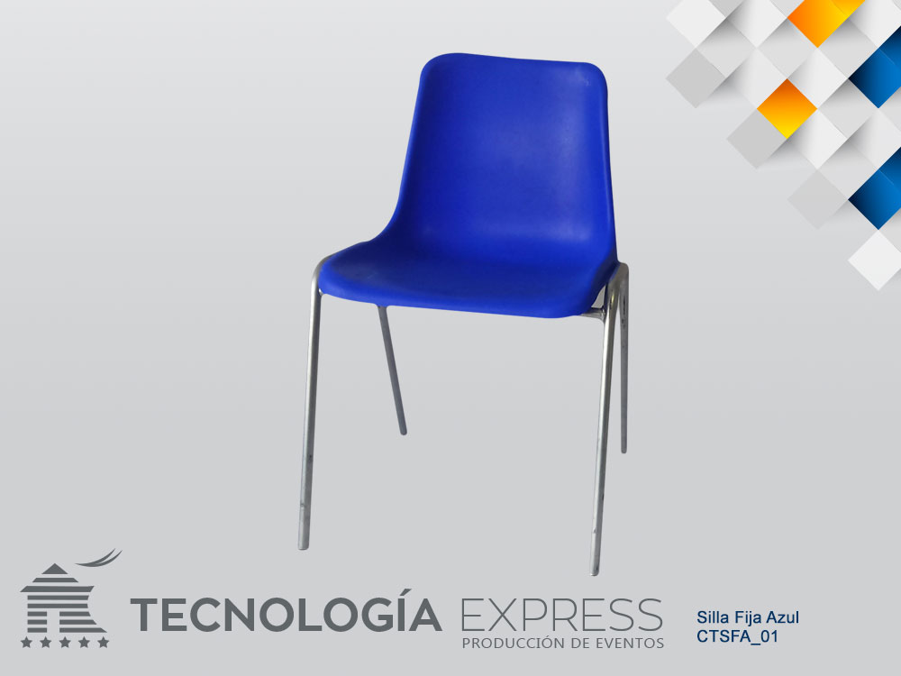 Silla Fija Azul 