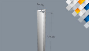 Columnas  Lumínica Triangular